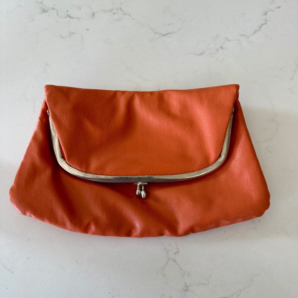 Vintage Peach/Orange Clutch